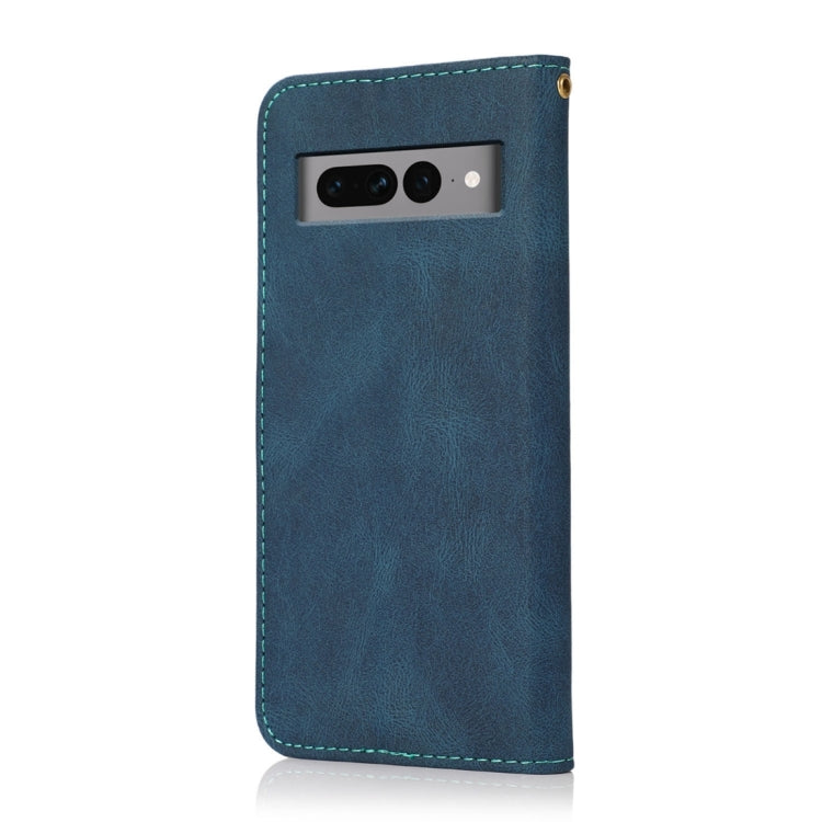 For Google Pixel 7 Pro 5G Dual-color Stitching Leather Phone Case