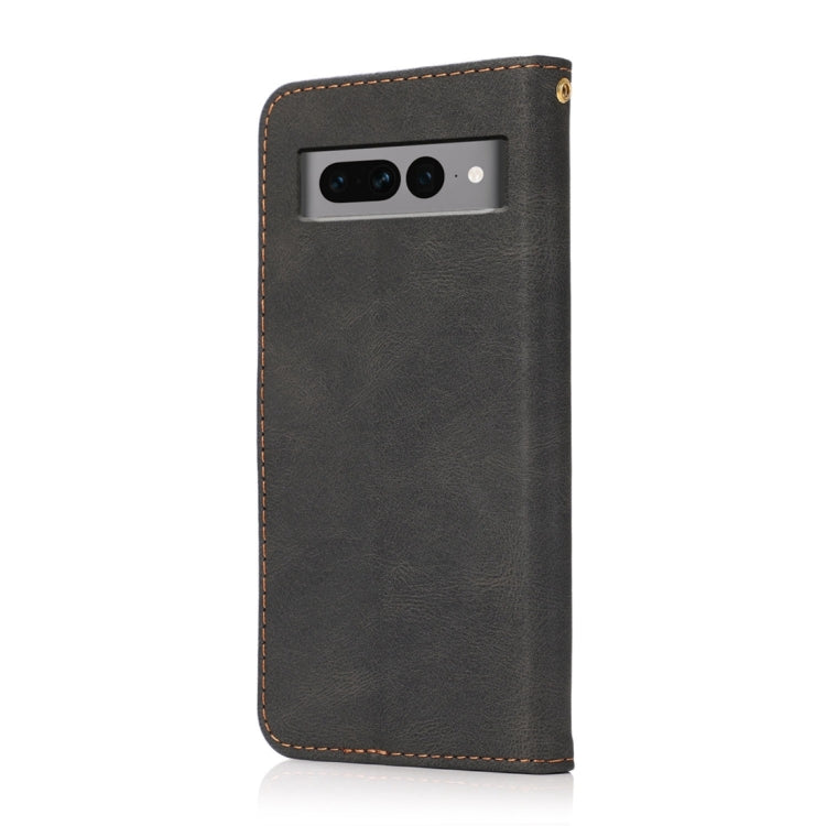 For Google Pixel 7 Pro 5G Dual-color Stitching Leather Phone Case