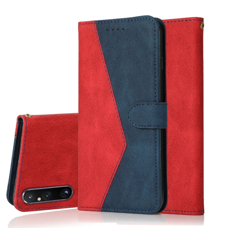 For Sony Xperia 1 V Dual-color Stitching Leather Phone Case