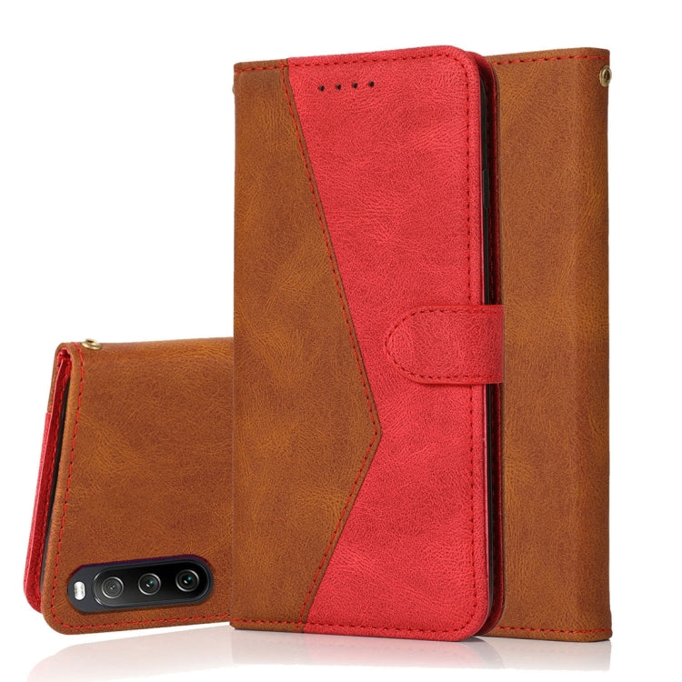 For Sony Xperia 10 V 2023 Dual-color Stitching Leather Phone Case