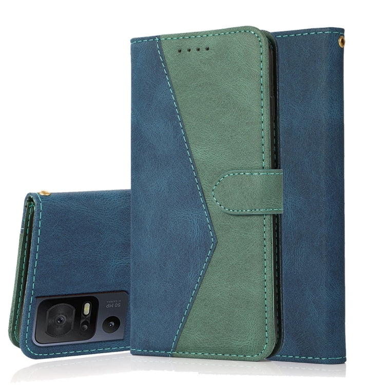 For TCL 40 SE Dual-color Stitching Leather Phone Case