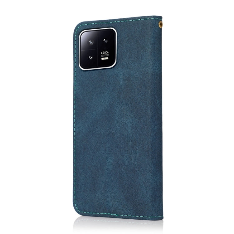 For Xiaomi 13 Dual-color Stitching Leather Phone Case