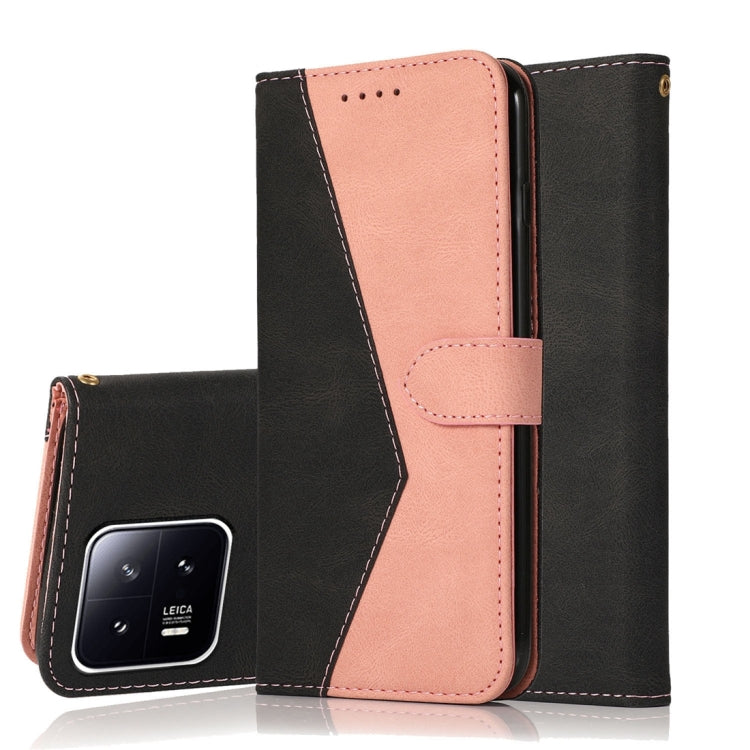 For Xiaomi 13 Dual-color Stitching Leather Phone Case