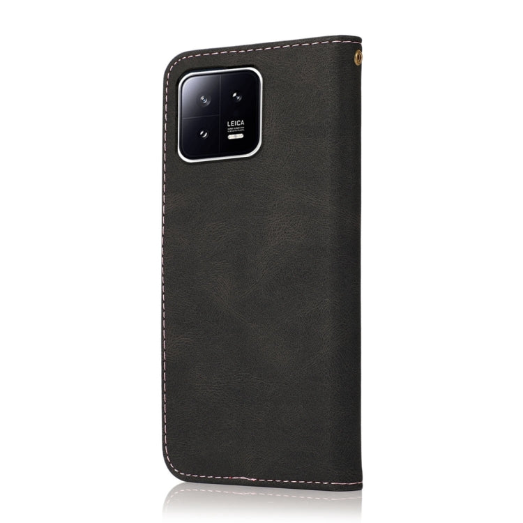 For Xiaomi 13 Dual-color Stitching Leather Phone Case