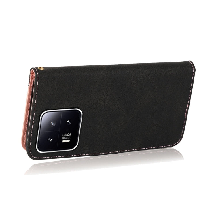 For Xiaomi 13 Dual-color Stitching Leather Phone Case