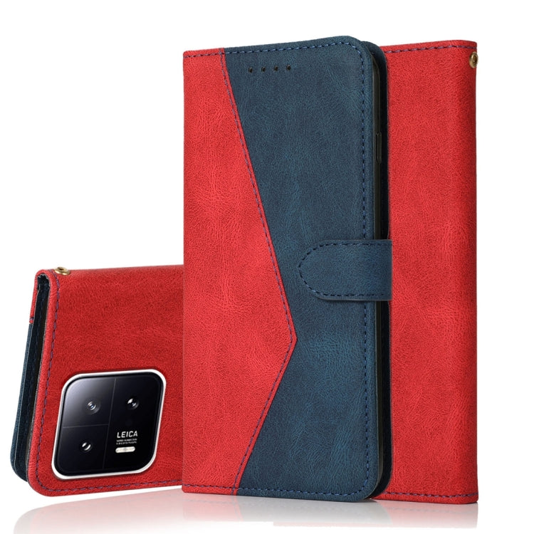 For Xiaomi 13 Pro Dual-color Stitching Leather Phone Case