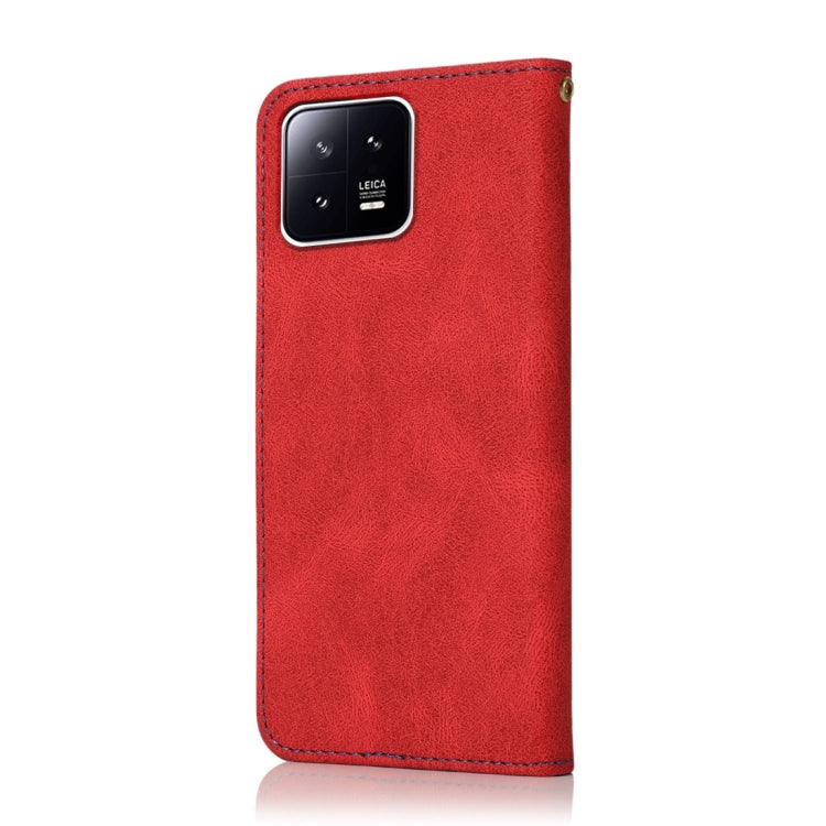 For Xiaomi 13 Pro Dual-color Stitching Leather Phone Case