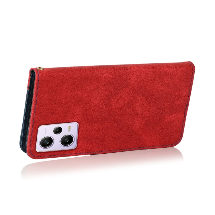 For Xiaomi Redmi Note 12 Pro 5G China Dual-color Stitching Leather Phone Case