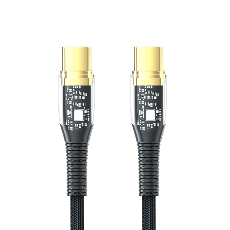 Great Wall CC31B 1m 100W USB-C / Type-C to Type-C Transparent Braided Super Fast Charging Cable