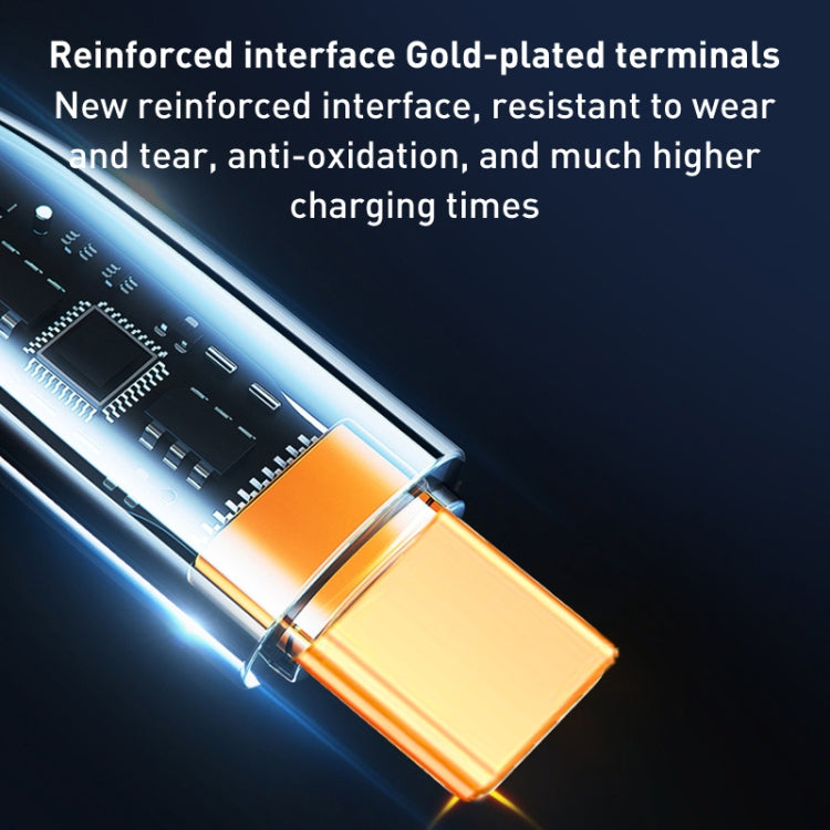 Great Wall CC31B 1m 100W USB-C / Type-C to Type-C Transparent Braided Super Fast Charging Cable