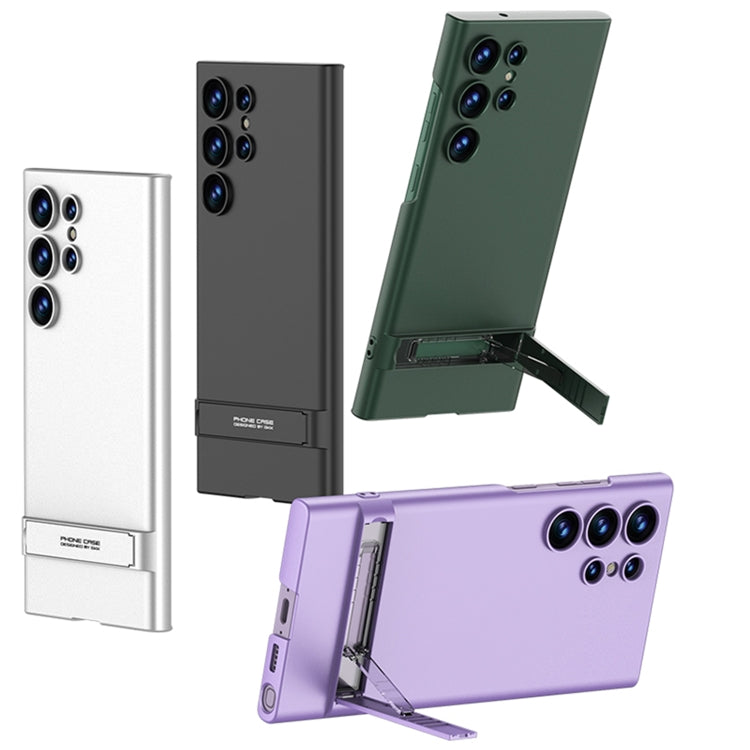 For Samsung Galaxy S23 Ultra 5G GKK Triumph Ultra Thin Full Coverage Phone Case with Stand