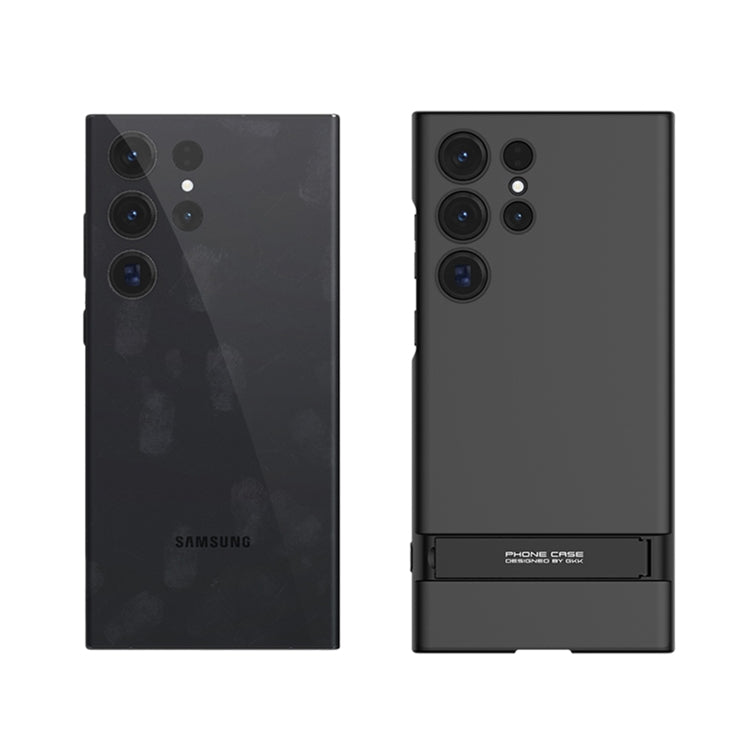 For Samsung Galaxy S23 Ultra 5G GKK Triumph Ultra Thin Full Coverage Phone Case with Stand