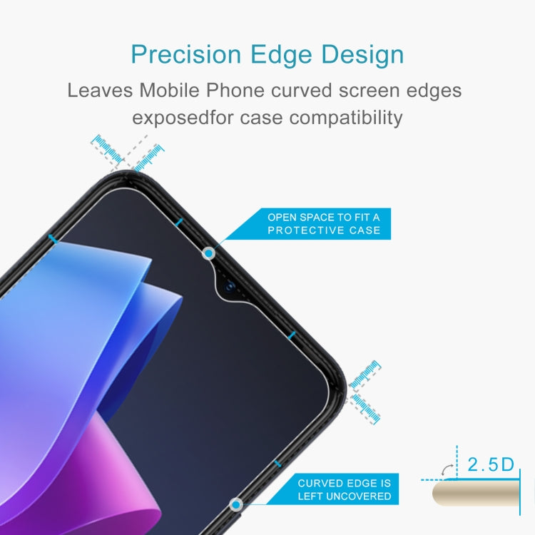 For Tecno Pop 7 10pcs 0.26mm 9H 2.5D Tempered Glass Film