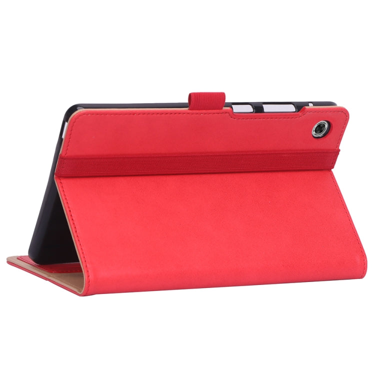 For Huawei MatePad T8 Retro Texture PU + TPU Horizontal Flip Leather Case with Holder & Card Slots & Hand Strap