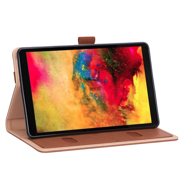 For Huawei MatePad T8 Retro Texture PU + TPU Horizontal Flip Leather Case with Holder & Card Slots & Hand Strap