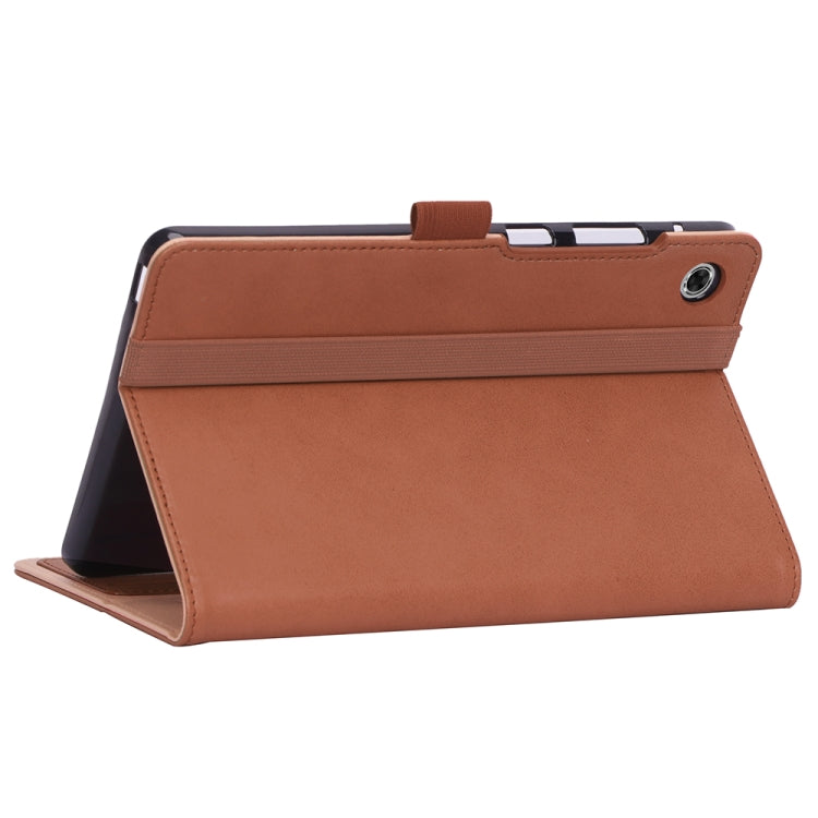 For Huawei MatePad T8 Retro Texture PU + TPU Horizontal Flip Leather Case with Holder & Card Slots & Hand Strap