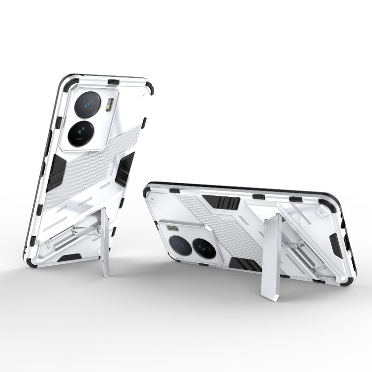 For vivo iQOO Z7 5G Global Punk Armor 2 in 1 PC + TPU Shockproof Phone Case with Invisible Holder