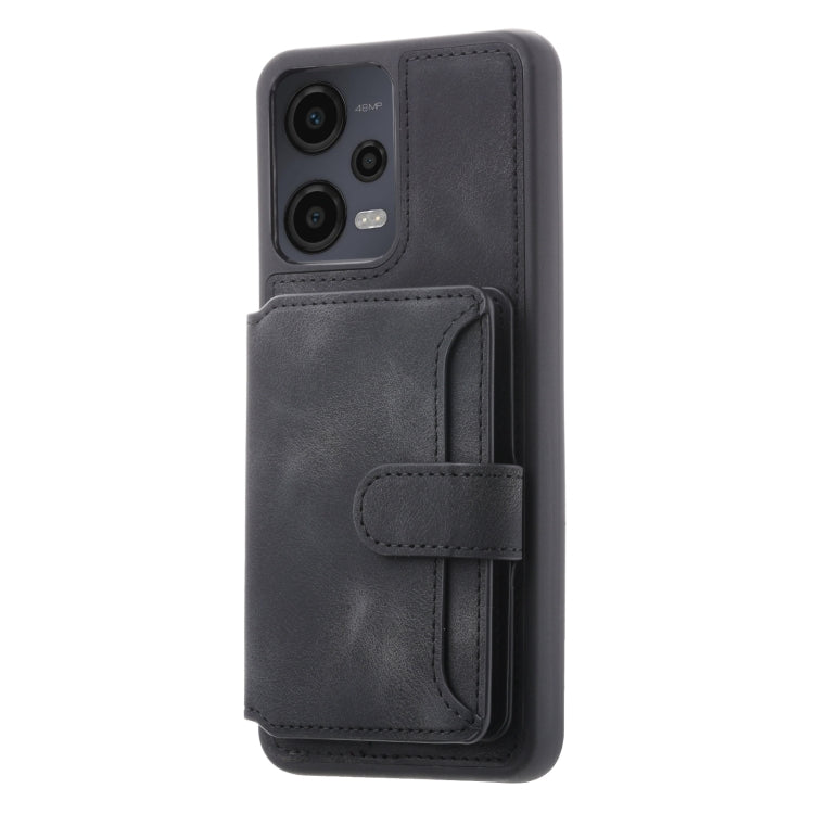 For Xiaomi Redmi Note 12 5G Global & India / Poco X5 Skin Feel Dream RFID Anti-theft PU Card Bag Phone Case