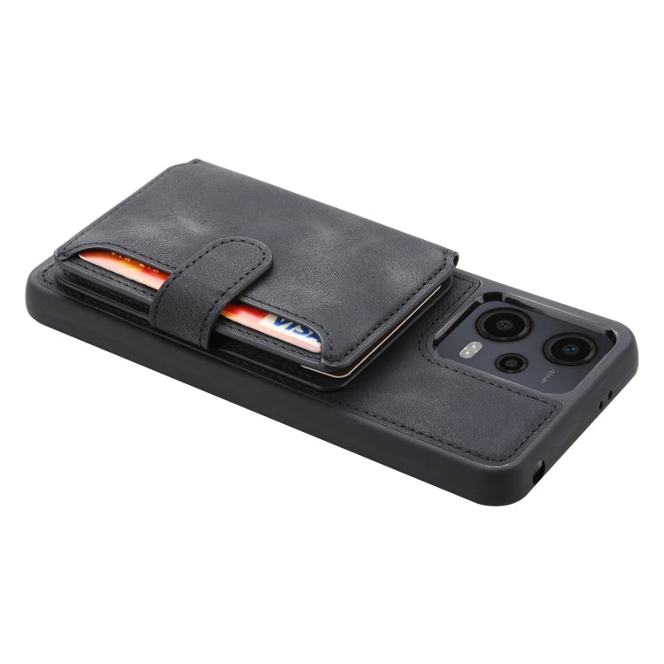 For Xiaomi Redmi Note 12 5G Global & India / Poco X5 Skin Feel Dream RFID Anti-theft PU Card Bag Phone Case