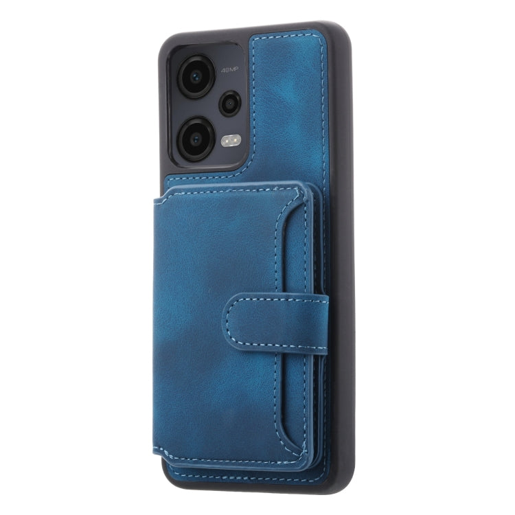 For Xiaomi Redmi Note 12 5G Global & India / Poco X5 Skin Feel Dream RFID Anti-theft PU Card Bag Phone Case
