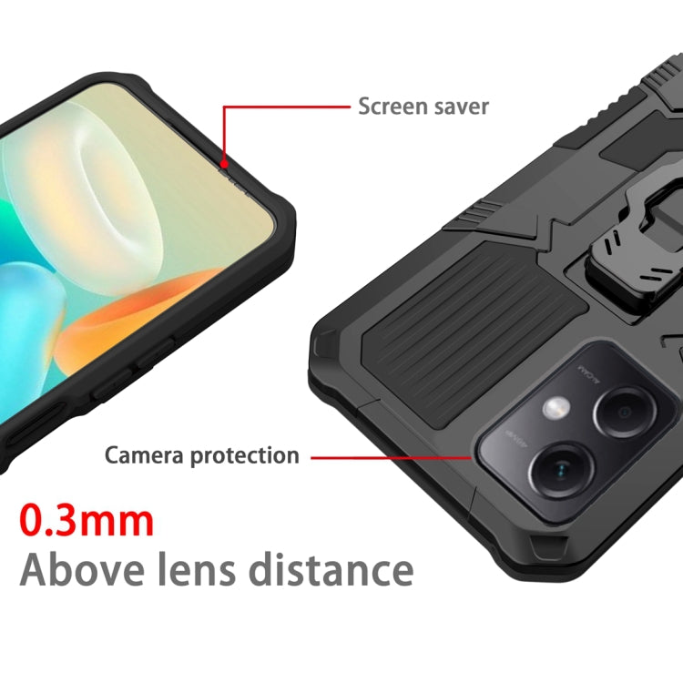 For Xiaomi Redmi Note 12 4G Global Armor Warrior Shockproof PC + TPU Phone Case