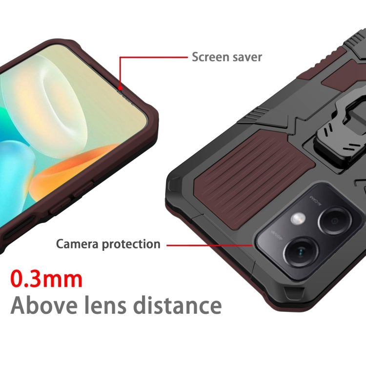 For Xiaomi Redmi Note 12 4G Global Armor Warrior Shockproof PC + TPU Phone Case