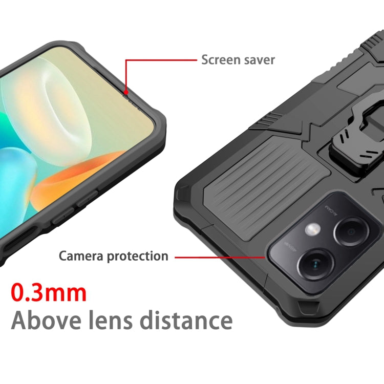 For Xiaomi Redmi Note 12 4G Global Armor Warrior Shockproof PC + TPU Phone Case
