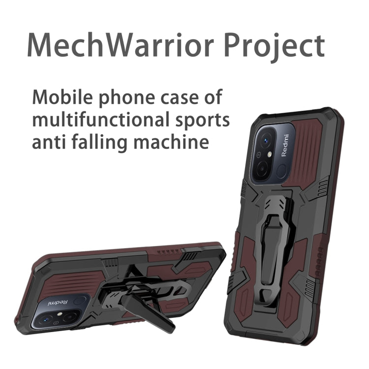 For Xiaomi Redmi 12C Armor Warrior Shockproof PC + TPU Phone Case