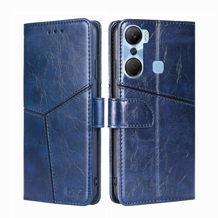 For Infinix Hot 12 Pro Geometric Stitching Flip Leather Phone Case