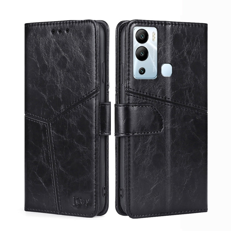 For Infinix Hot 12i Geometric Stitching Flip Leather Phone Case
