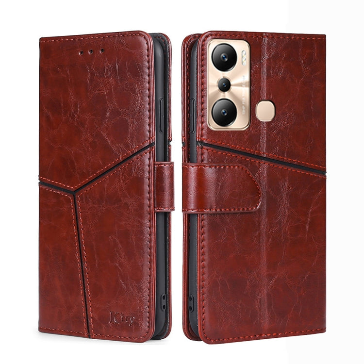 For Infinix Hot 20i Geometric Stitching Flip Leather Phone Case