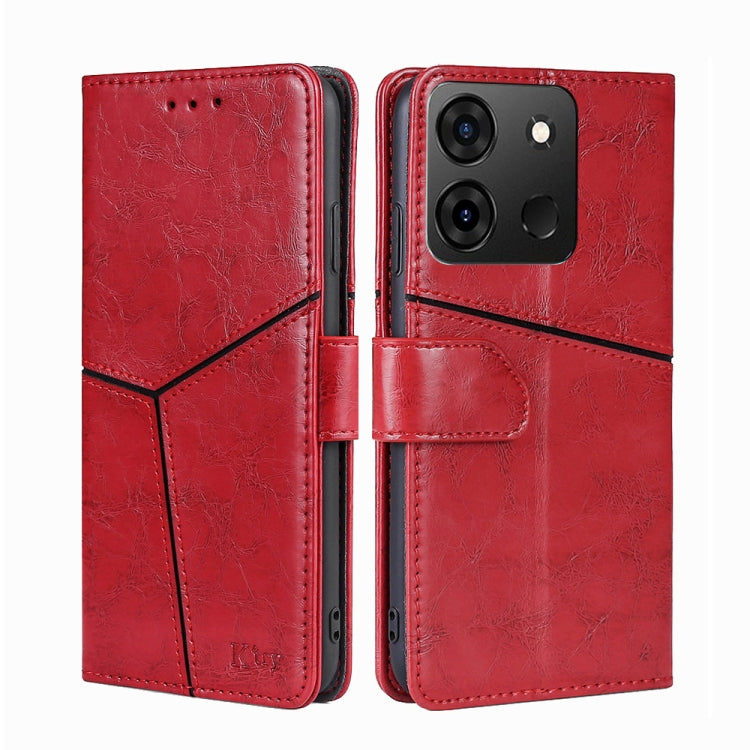 For Infinix Smart 7 Geometric Stitching Flip Leather Phone Case
