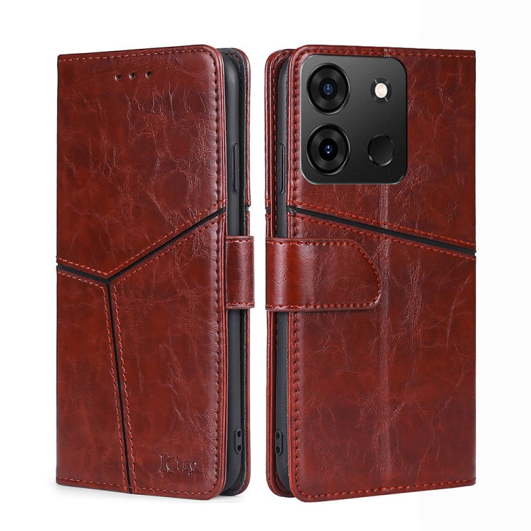 For Infinix Smart 7 Geometric Stitching Flip Leather Phone Case