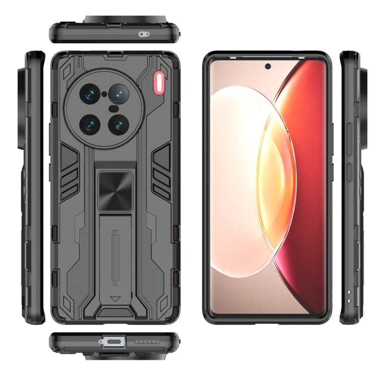 For vivo X90 Pro+ 5G Supersonic PC + TPU Shock-proof Protective Phone Case with Holder