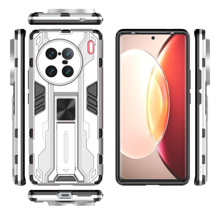 For vivo X90 Pro+ 5G Supersonic PC + TPU Shock-proof Protective Phone Case with Holder