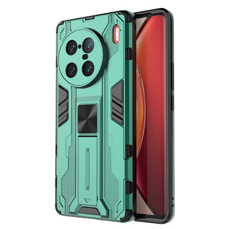 For vivo X90 Pro+ 5G Supersonic PC + TPU Shock-proof Protective Phone Case with Holder