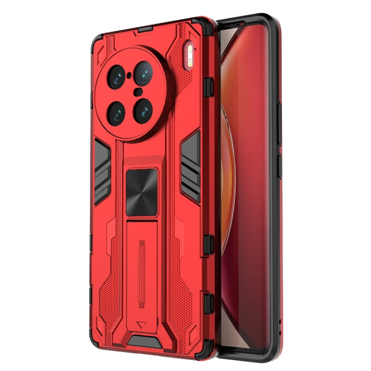 For vivo X90 Pro+ 5G Supersonic PC + TPU Shock-proof Protective Phone Case with Holder