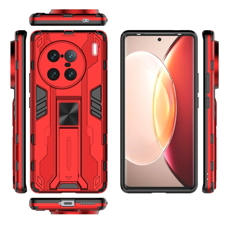 For vivo X90 Pro+ 5G Supersonic PC + TPU Shock-proof Protective Phone Case with Holder