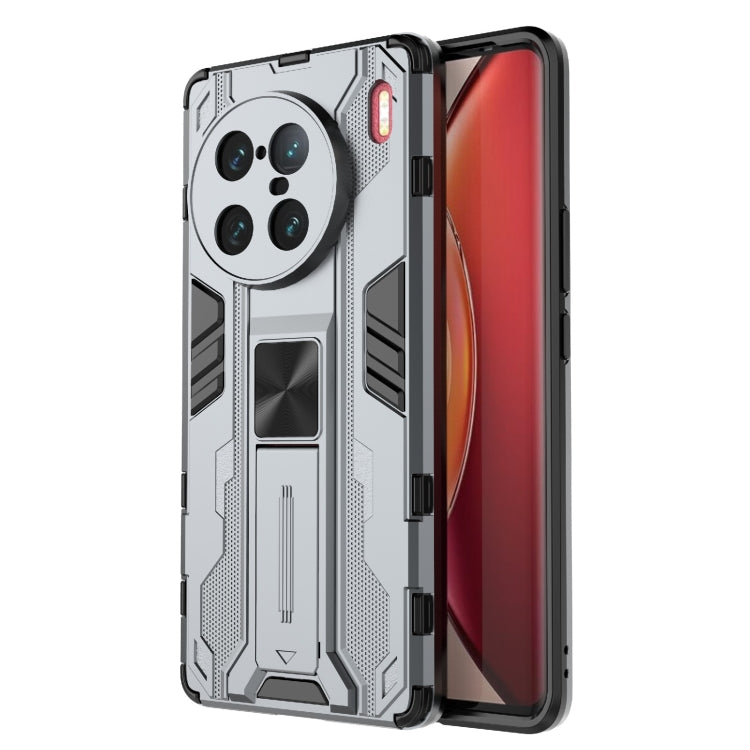 For vivo X90 Pro+ 5G Supersonic PC + TPU Shock-proof Protective Phone Case with Holder