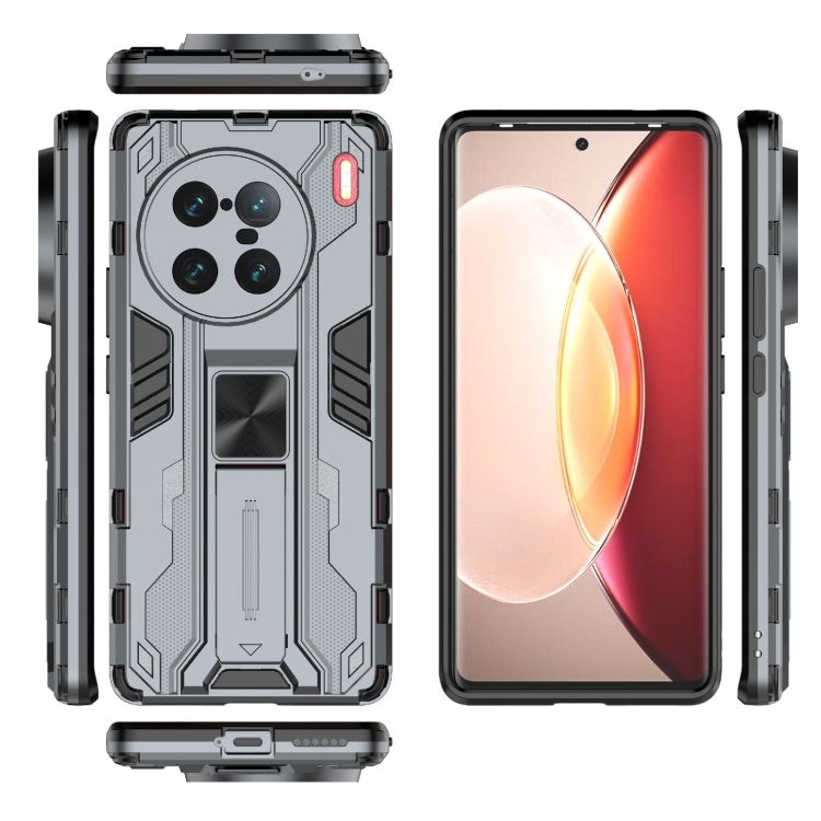 For vivo X90 Pro+ 5G Supersonic PC + TPU Shock-proof Protective Phone Case with Holder