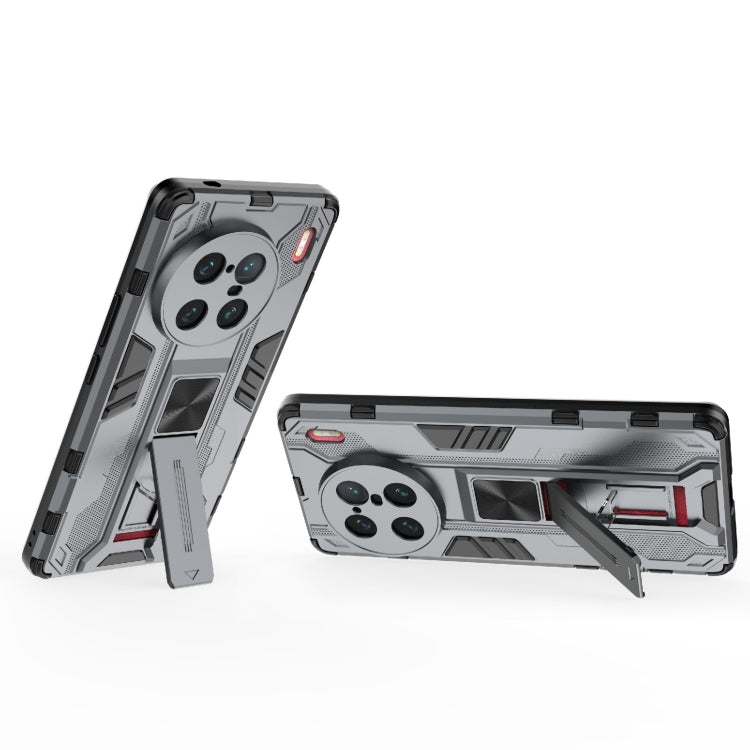 For vivo X90 Pro+ 5G Supersonic PC + TPU Shock-proof Protective Phone Case with Holder