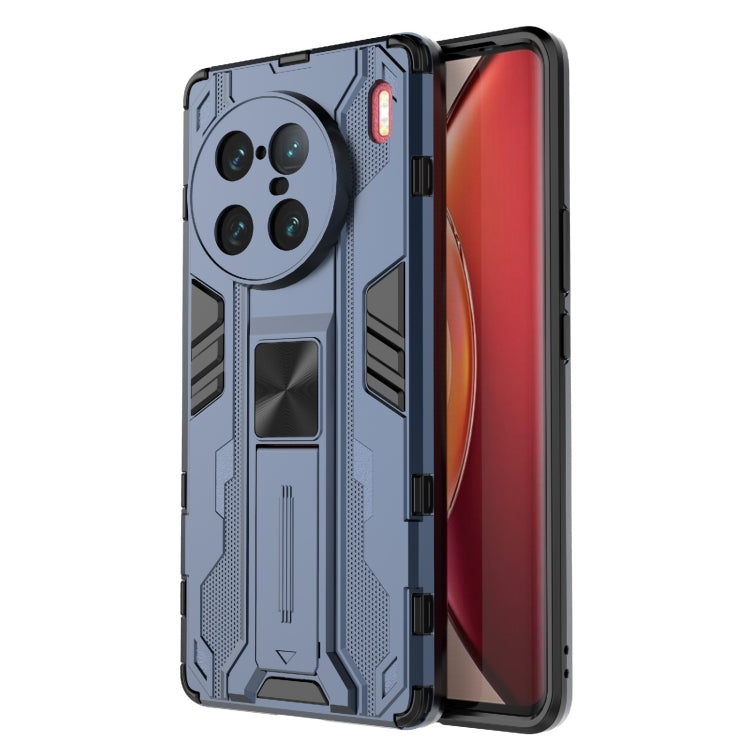 For vivo X90 Pro+ 5G Supersonic PC + TPU Shock-proof Protective Phone Case with Holder