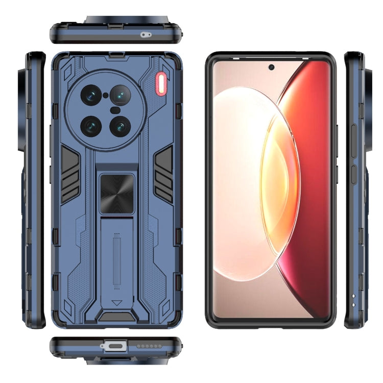 For vivo X90 Pro+ 5G Supersonic PC + TPU Shock-proof Protective Phone Case with Holder