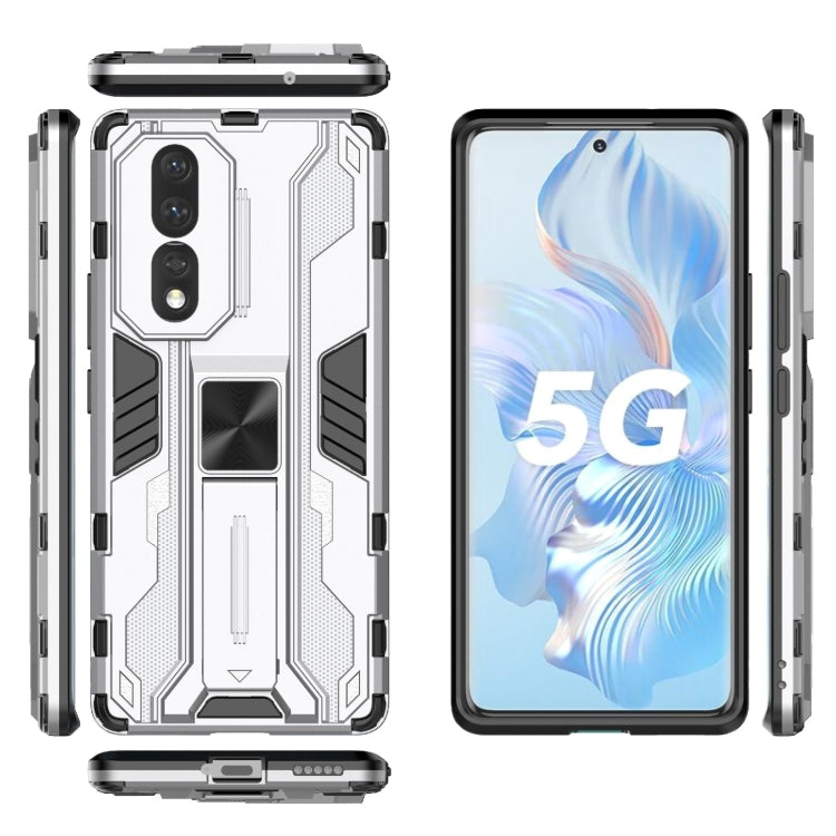 For Honor 80 5G Supersonic PC + TPU Shock-proof Protective Phone Case with Holder