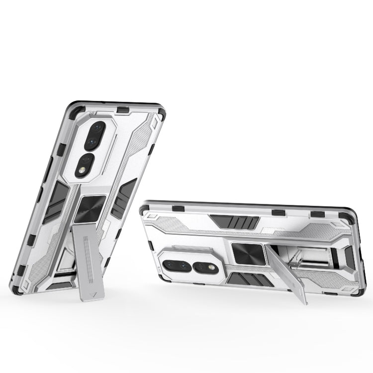 For Honor 80 5G Supersonic PC + TPU Shock-proof Protective Phone Case with Holder