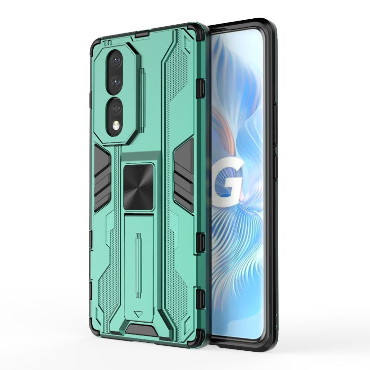 For Honor 80 5G Supersonic PC + TPU Shock-proof Protective Phone Case with Holder