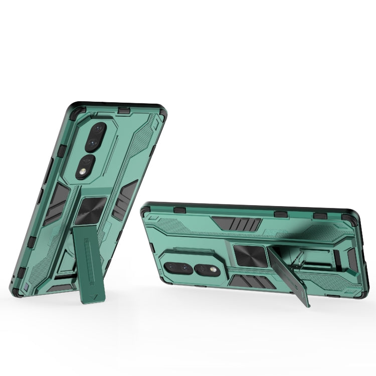 For Honor 80 5G Supersonic PC + TPU Shock-proof Protective Phone Case with Holder