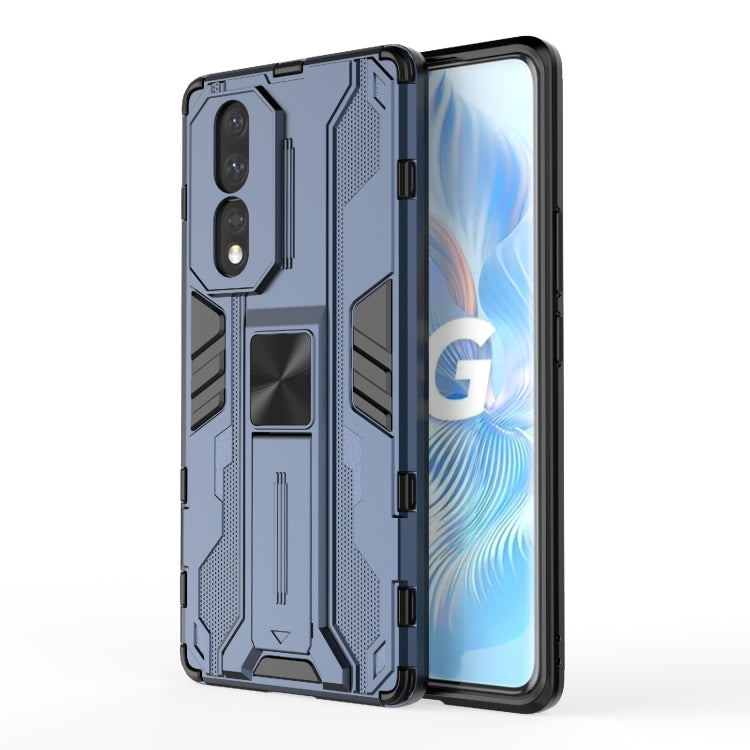 For Honor 80 5G Supersonic PC + TPU Shock-proof Protective Phone Case with Holder