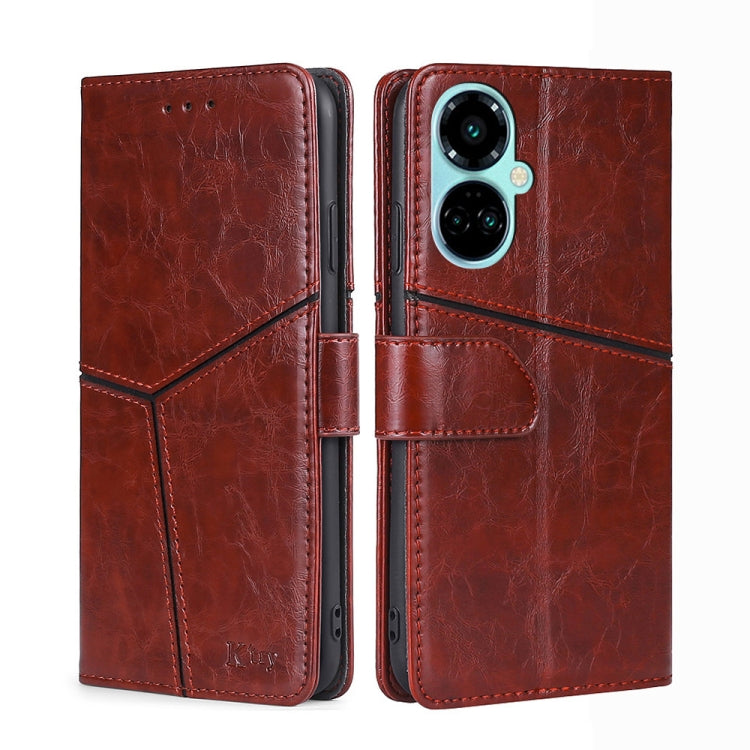 For Tecno Camon 19 / 19 Pro Geometric Stitching Flip Leather Phone Case