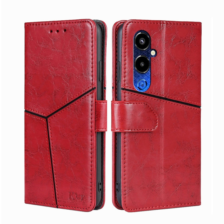 For Tecno Pova 4 Pro Geometric Stitching Flip Leather Phone Case
